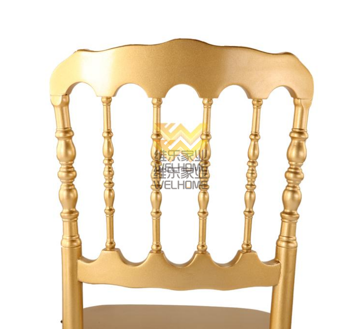 Hotel furniture gold wood napoleon Hotel Chairs for wedding reception 